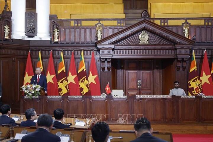Tổng Bí thư, Chủ tịch nước Tô Lâm và Tổng thống Sri Lanka gặp gỡ báo chí