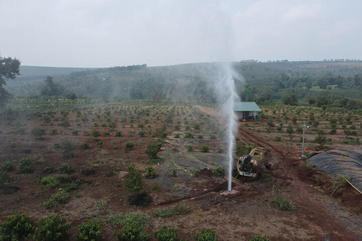 Gia Lai: Lên phương án bảo vệ khí CO2 được phát hiện trong quá trình khoan giếng
