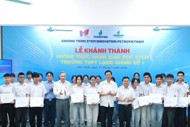 [VIDEO] Petrovietnam chung tay phát triển giáo dục tại trường THPT Lạng Giang số 1