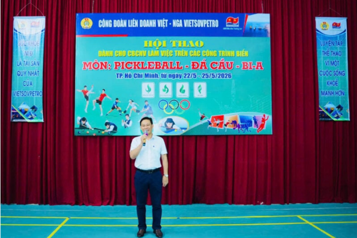 Khai mạc Hội thao dành cho CBCNV làm việc trên các công trình biền Vietsovpetro năm 2026