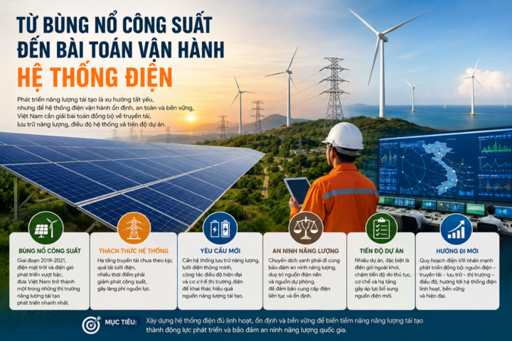Bài 2: Từ bùng nổ công suất đến bài toán vận hành hệ thống điện
