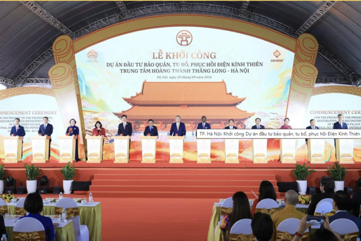 TP. Hà Nội: Khởi công Dự án đầu tư bảo quản, tu bổ, phục hồi Điện Kính Thiên