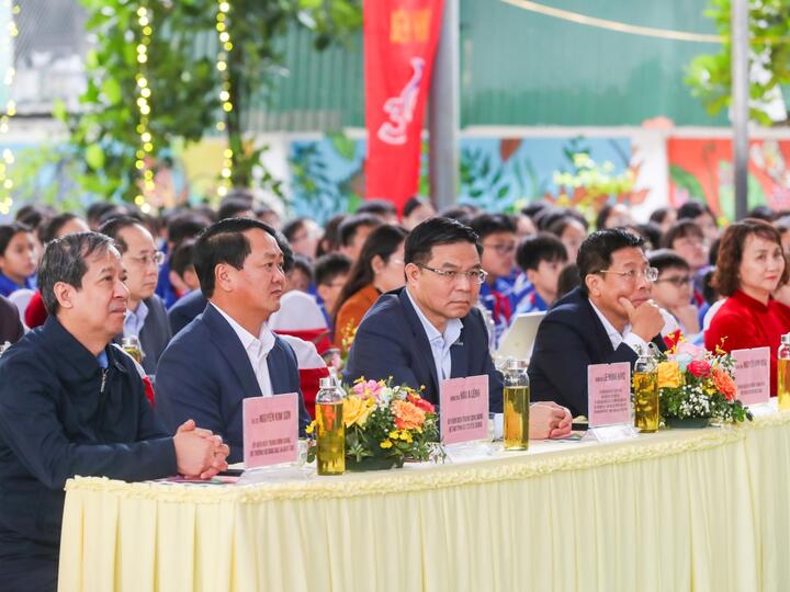 Petrovietnam khánh thành Phòng thực hành giáo dục STEM tại Trường THCS Lê Quý Đôn tỉnh Tuyên Quang