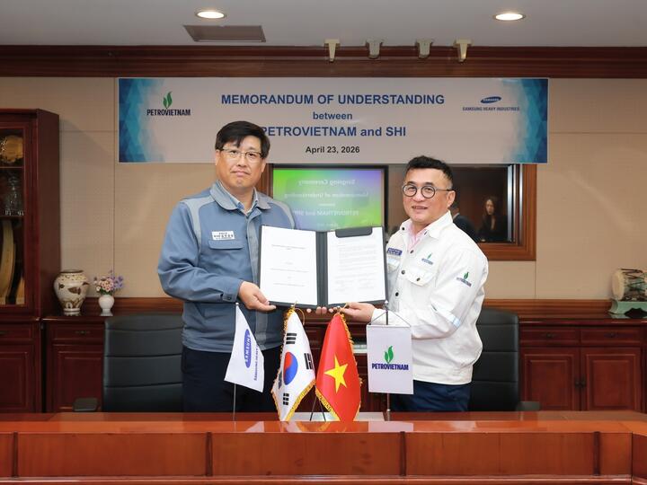 Petrovietnam và Samsung Heavy Industries Co., Ltd. (SHI) ký kết Biên bản ghi nhớ hợp tác