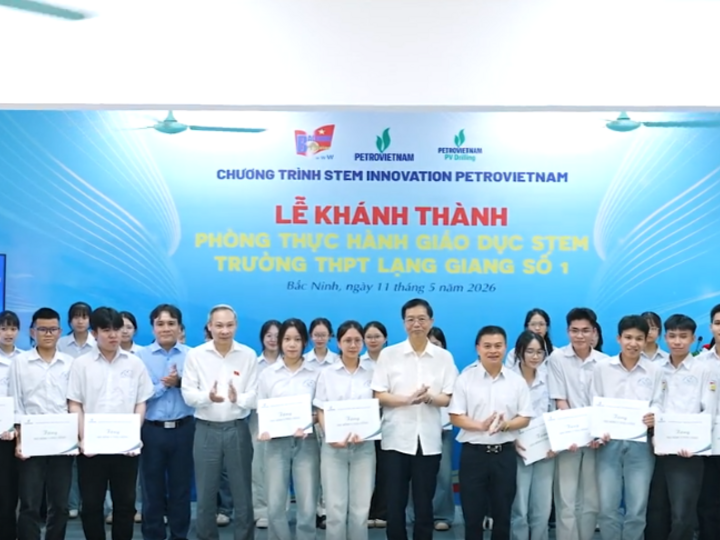 [VIDEO] Petrovietnam chung tay phát triển giáo dục tại trường THPT Lạng Giang số 1