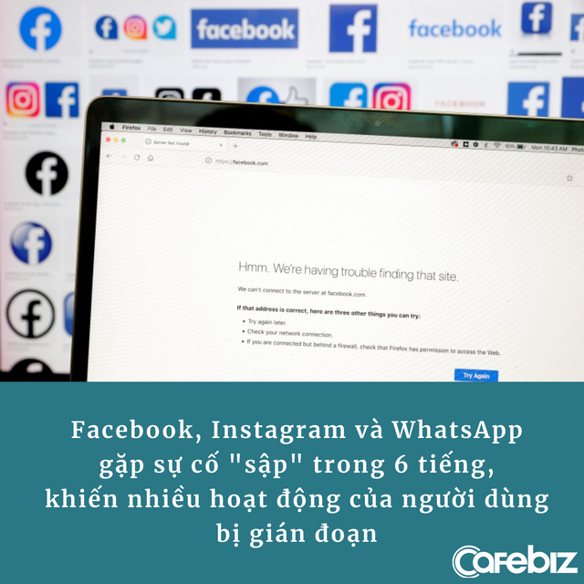 Sự cố Facebook ‘bay màu’ khiến người không thể đòi nợ, người không bán nổi hàng hay tuyển dụng: Cái giá của việc phụ thuộc quá nhiều có thể rất đắt! - Ảnh 1. Sự cố Facebook ‘bay màu’ khiến người không thể đòi nợ, người không bán nổi hàng hay tuyển dụng: Cái giá của việc phụ thuộc quá nhiều có thể rất đắt! - Ảnh 1.