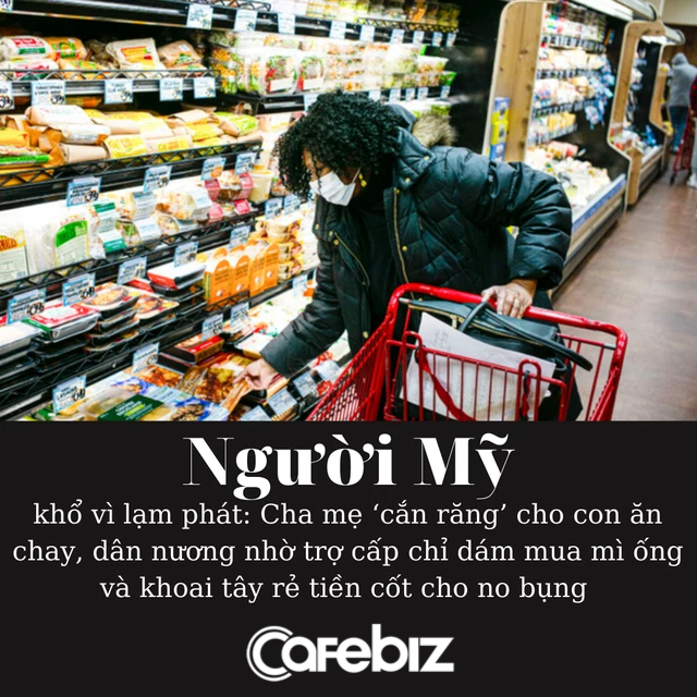 Người Mỹ quay cuồng với khủng hoảng: Cha mẹ ‘cắn răng’ cho con ăn chay, chỉ dám mua mì ống và khoai tây rẻ tiền cốt cho no bụng - Ảnh 1.