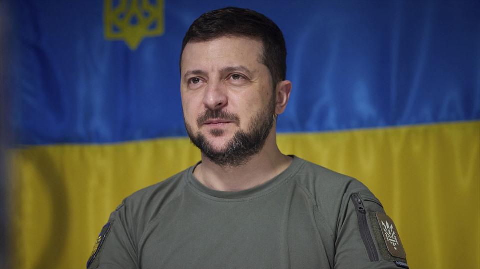 Tổng thống Ukraina Volodymyr Zelensky. Ảnh: AP