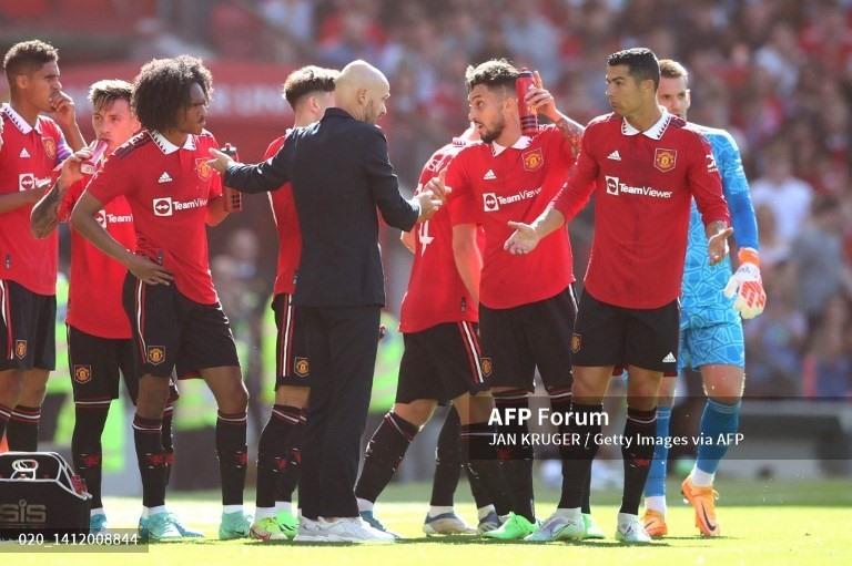 Ten Hag phần nào đã định hình được lối chơi của Man United sau loạt trận giao hữu hè.  Ảnh: AFP