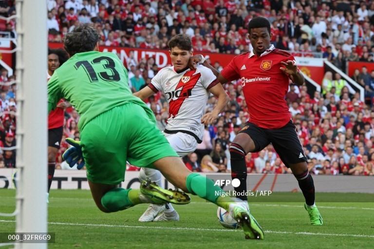 Amad Diallo mở tỉ số cho Man United. Ảnh: AFP
