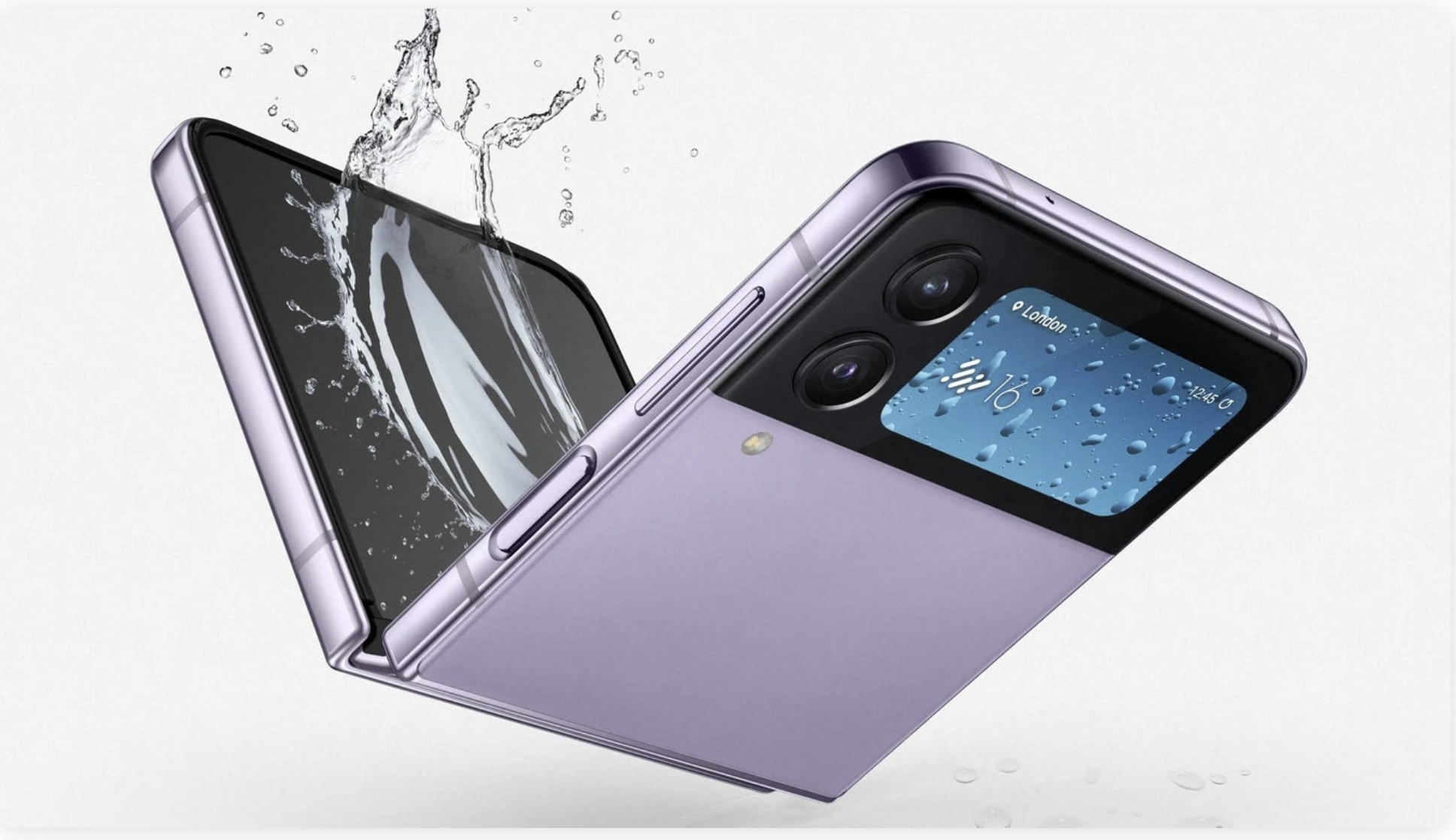 Galaxy Z Flip cùng với người anh em Galaxy Z Fold là hai dòng chiếc điện thoại gập duy nhất có chuẩn kháng nước. Ảnh chụp màn hình