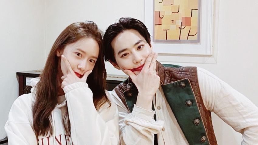 Tình bạn đáng ngưỡng mộ giữa Yoona và Suho. Ảnh: Instagram