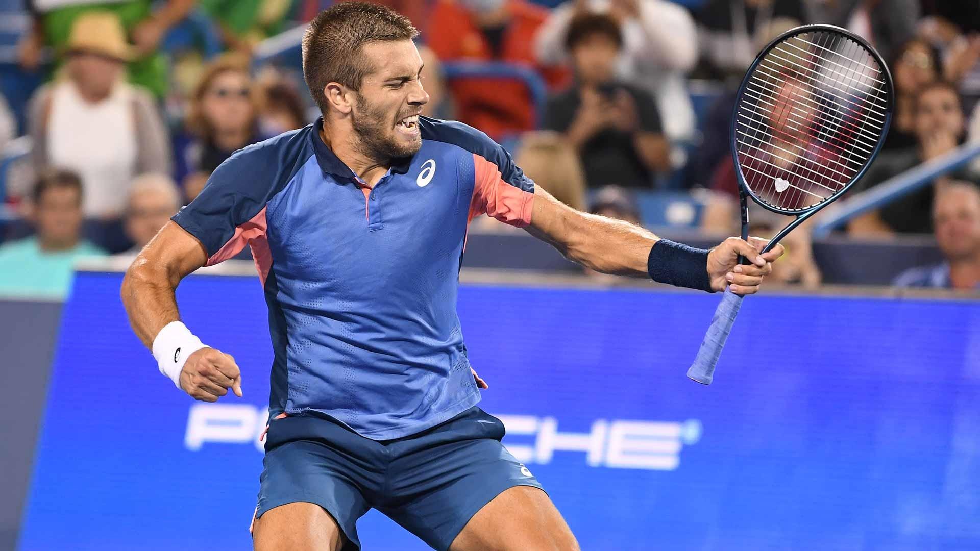 Borna Coric là “hiện tượng” tại Cincinnati Open 2022. Ảnh: ATP