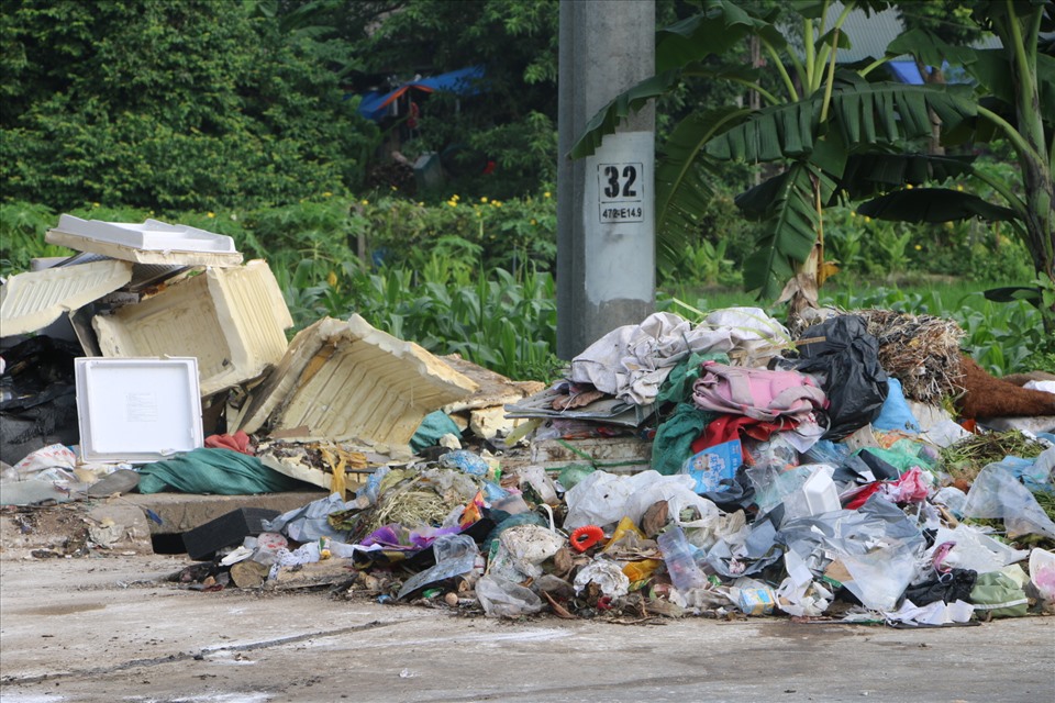 Những ngày gần đây, các núi rác bỗng nhiên mọc lên nhan nhản giữa lòng TP Tuyên Quang.