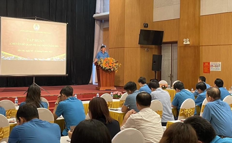 Tổng Liên đoàn Lao động Việt Nam tập huấn chuyên đề về quan hệ lao động