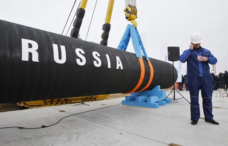 Công trường xây dựng đường ống Nord Stream ở Vịnh Portovaya cách St.Petersburg, Nga khoảng 170km vào năm 2010. Ảnh: Dmitry Lovetsky