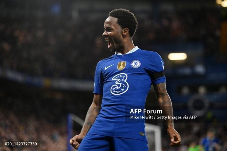 Sterling ghi bàn thắng duy nhất của Chelsea.  Ảnh: AFP