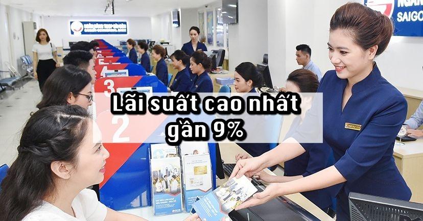 Lãi suất ngân hàng hôm nay: Xuất hiện ngân hàng đẩy lãi suất gần 9%