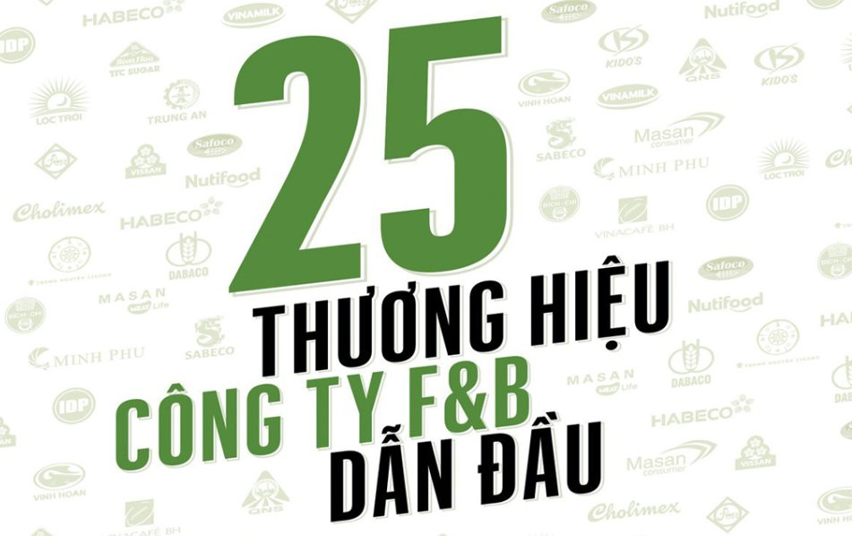 Lộ diện top 25 thương hiệu F&B giá trị nhất Việt Nam: Vinamilk dẫn đầu với con số bỏ xa toàn danh sách, cao hơn giá trị 24 cái tên cộng lại