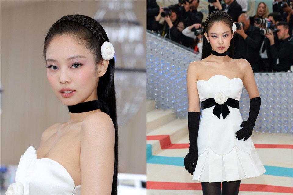 Jennie - Blackpink chiếm lĩnh mạng xã hội khi xuất hiện ở Met Gala 2023