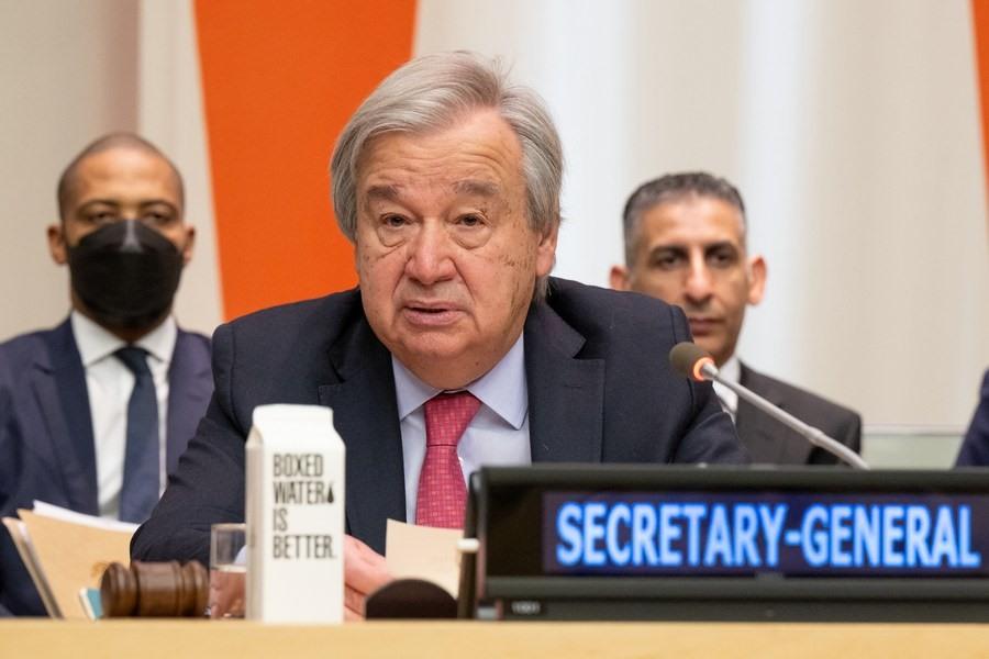 Tổng thư ký Liên Hợp Quốc Antonio Guterres cho rằng đàm phán hoà bình Nga - Ukraina là điều bất khả thi vào thời điểm hiện tại. Ảnh: Xinhua