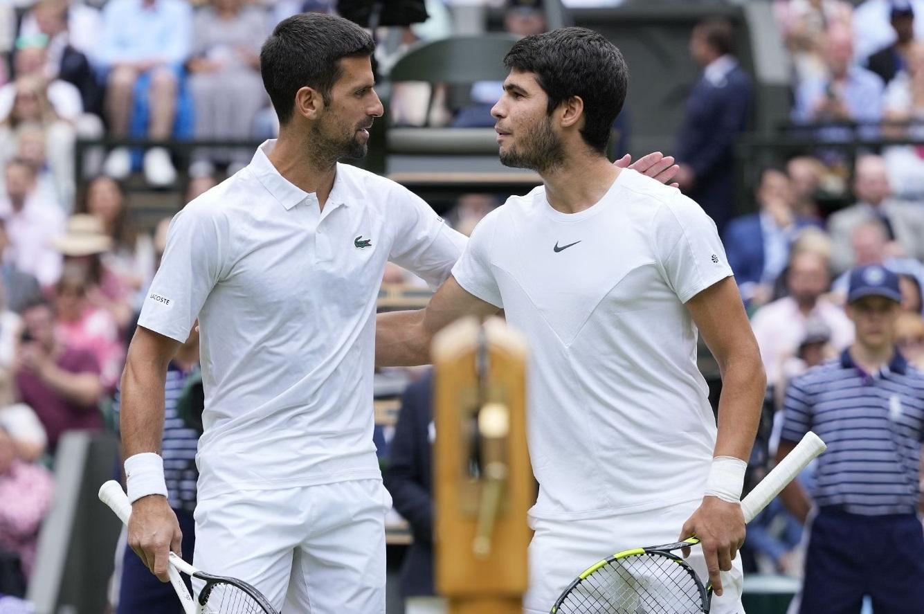 Djokovic đã quên thất bại trước Carlos Alcaraz ở chung kết Wimbledon. Ảnh: Wimbledon