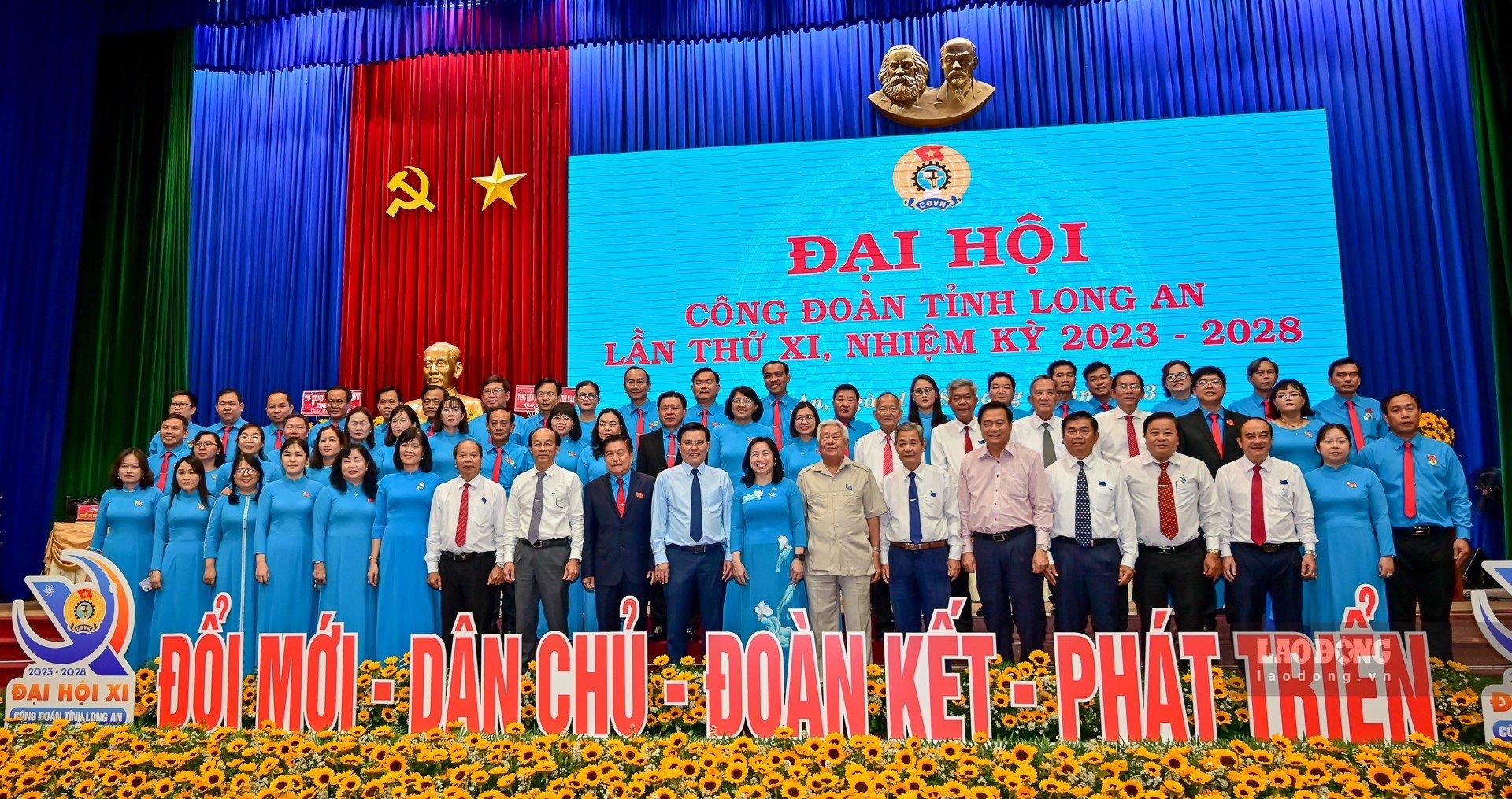 Đại hội XI Công đoàn tỉnh Long An thành công tốt đẹp. Ảnh: T.N