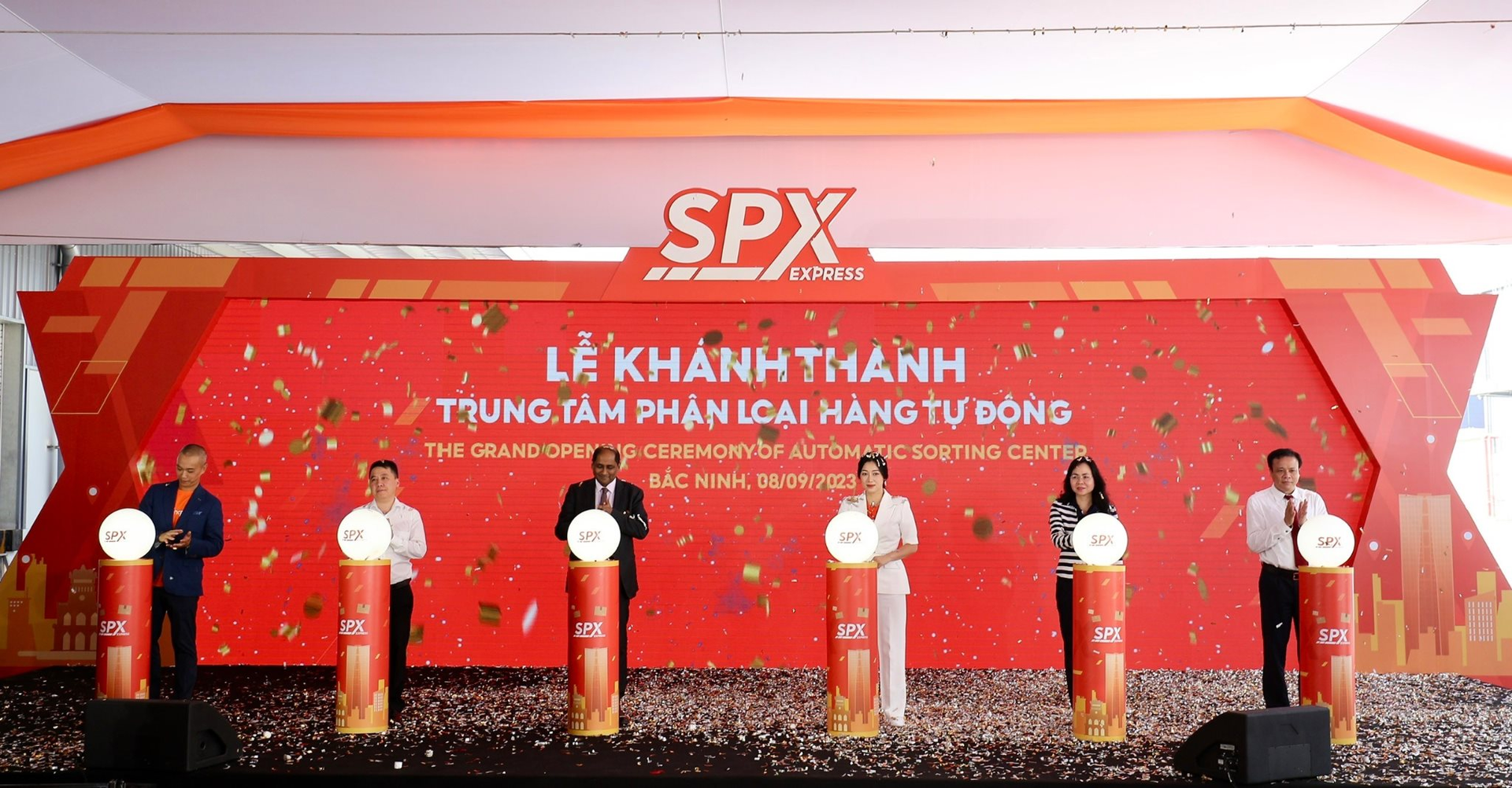 SPX khánh thành Trung tâm phân loại hàng hóa tự động tại Bắc Ninh, khả năng xử lý lên đến 2,5 triệu đơn hàng/ngày - Ảnh 1.