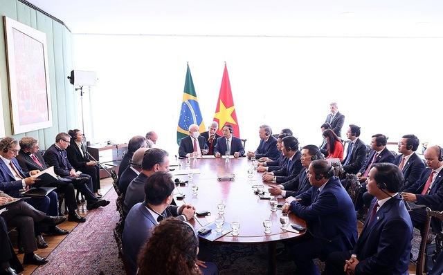 Việt Nam - Brazil phấn đấu tăng kim ngạch song phương lên 10 tỉ USD năm 2025 và 15 tỉ USD năm 2030. Ảnh: VGP