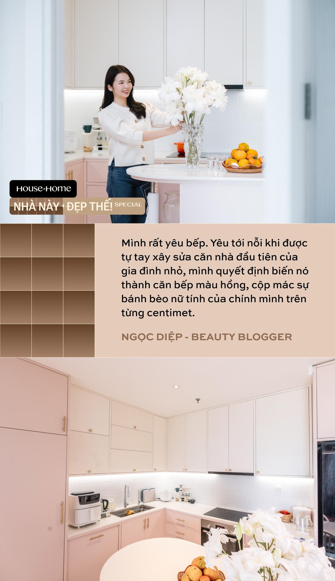 Căn hộ khiến beauty blogger Hoàng Ngọc Diệp "chốt" trong 15 phút: View "10 điểm không có nhưng", xịn nhất là căn bếp màu hồng- Ảnh 7.