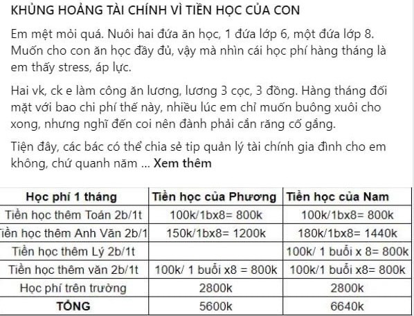 Bà mẹ ở TP.HCM bật mí mức chi cho việc học của con, nhiều người xuýt xoa đòi "cắp tráp" theo học: Thế này thì nuôi mấy đứa cũng được - Ảnh 1.