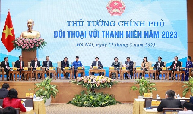 Thủ tướng Phạm Minh Chính đối thoại với thanh niên về chuyển đổi số