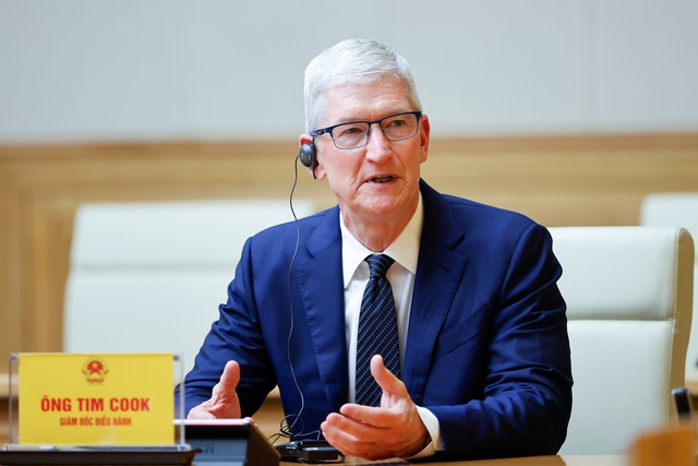 Thủ tướng Phạm Minh Chính tiếp CEO Tim Cook của tập đoàn Apple - Ảnh 8.