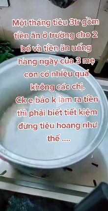 Lại thêm một bà mẹ  chỉ tiêu 3 triệu/tháng dù nuôi 2 con nhỏ, nhìn bảng chi tiêu mà không dám tin vào mắt- Ảnh 1.