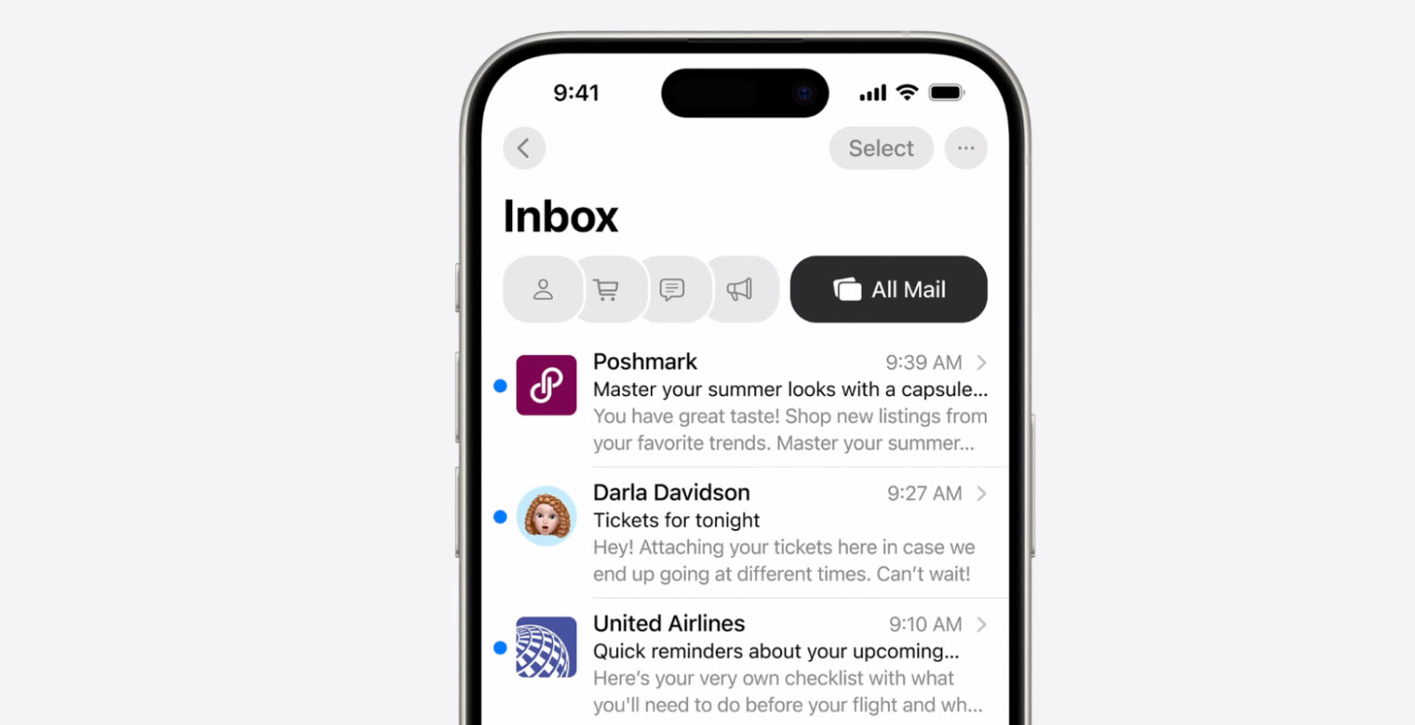 nhung nang cap lon cua apple cho ung dung mail trong ios 18 hinh 1