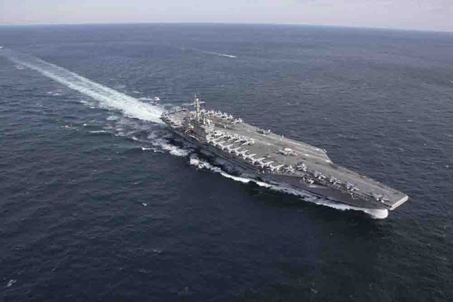 Tàu sân bay USS Abraham Lincoln của Mỹ. Ảnh: Hải quân Mỹ