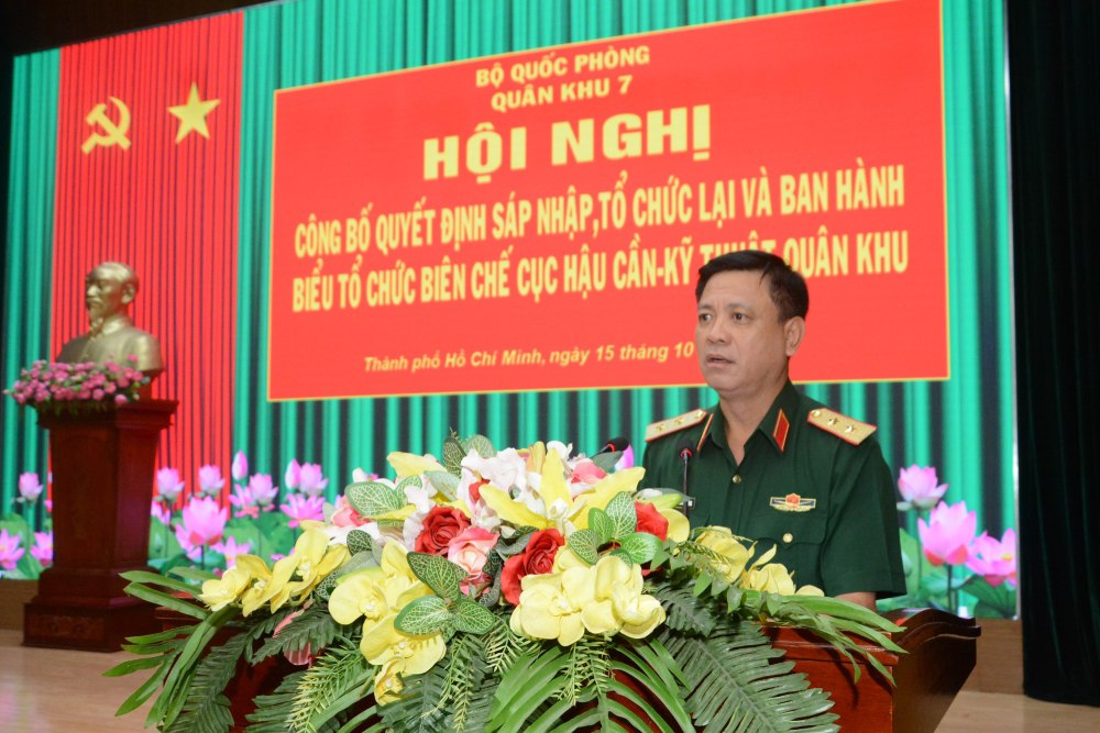 Trung tướng Nguyễn Trường Thắng - Ủy viên Trung ương Đảng, Tư lệnh Quân khu 7. Ảnh: Bộ Quốc phòng