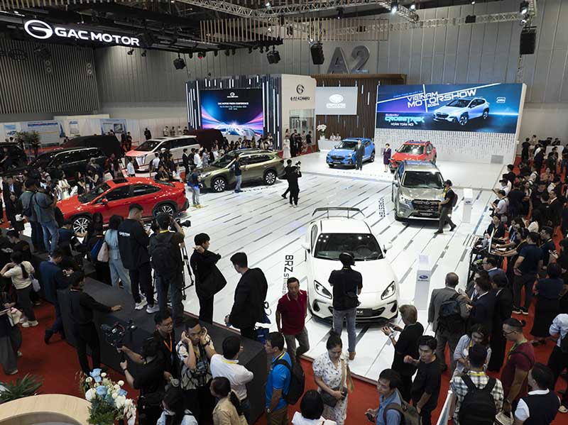 Nhiều mẫu xe Subaru cũng đang được trưng bày ở Vietnam Motor Show 2024. Ảnh: Nguyễn Yên