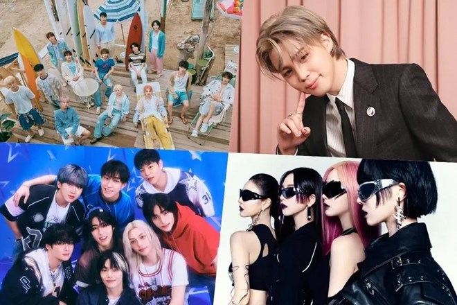 Seventeen, Jimin BTS, aespa, NewJeans càn quét BXH Billboard