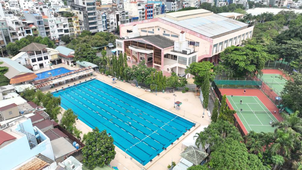 Trung tâm triển lãm và Thể dục thể thao quận Tân Bình sẽ phát triển TOD để kết nối giao thông với tuyến Metro số 2 và số 5.  Ảnh: Anh Tú