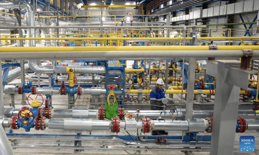 Khí đốt Nga đến Trung Quốc thông qua đường ống Sức mạnh Siberia đã lập kỷ lục mới vào ngày 20.12. Ảnh: Xinhua