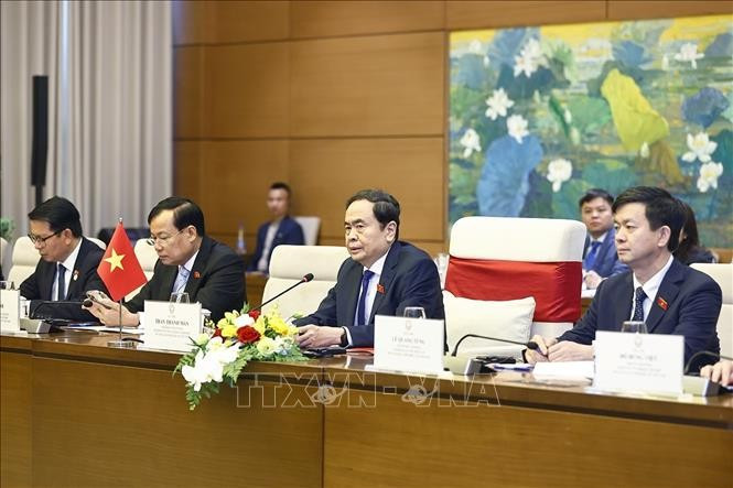 Chủ tịch Quốc hội Trần Thanh Mẫn phát biểu.