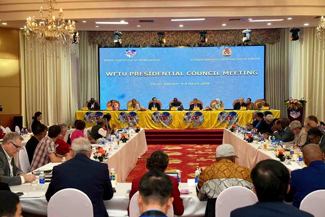 Khai mạc Hội nghị Hội đồng Chủ tịch Liên hiệp Công đoàn thế giới
