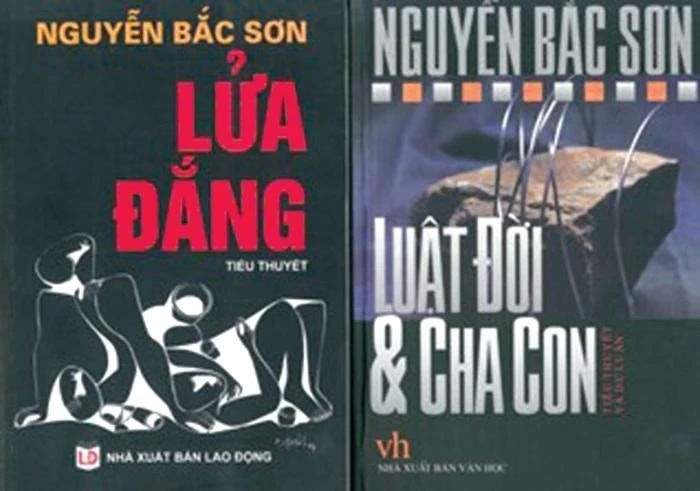 Hai trong số những tiểu thuyết thế sự - đời tư của nhà văn Nguyễn Bắc Sơn. Ảnh: NVCC