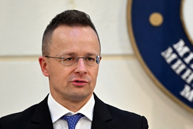 Ngoại trưởng Hungary Peter Szijjarto. Anh: AFP