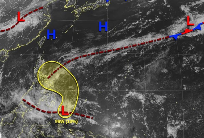 Dự báo khả năng áp thấp gần Philippines mạnh thành bão