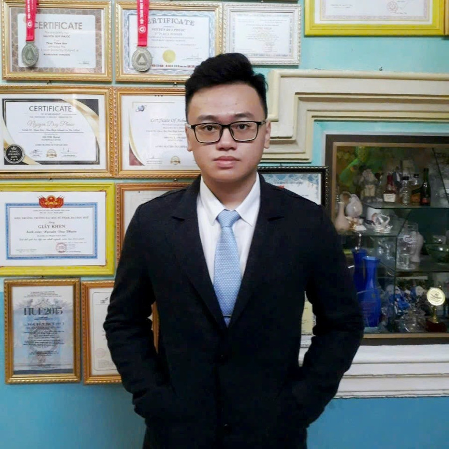 Tuy có nhiều thành tích, nhưng Nguyễn Duy Phước rất khiêm tốn về bản thân. (Ảnh: NVCC) z6490207427346-359e4809c587d0abc852d246ffbcfbb1.jpg