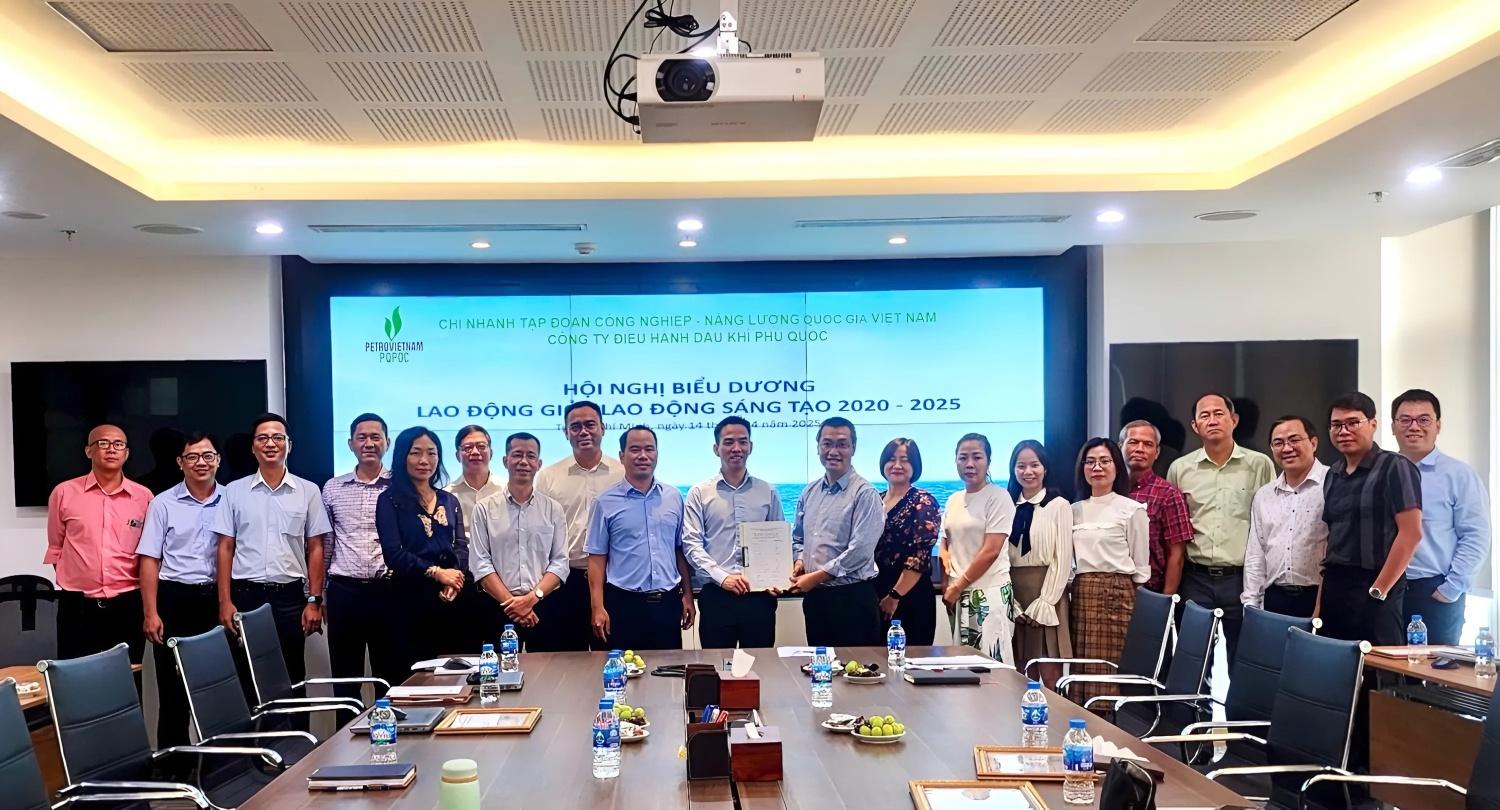 PQPOC biểu dương Lao động giỏi - Lao động sáng tạo giai đoạn 2020-2025