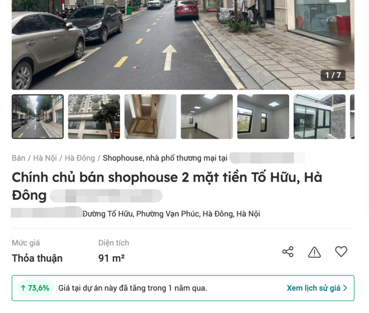 Shophouse tại Hà Nội lại tăng giá chóng mặt- Ảnh 1.