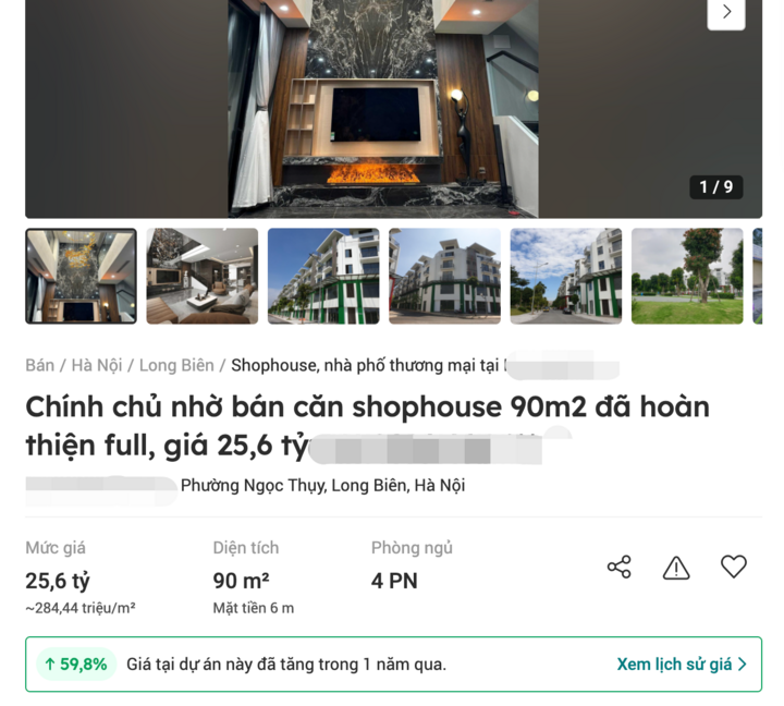 Shophouse tại Hà Nội lại tăng giá chóng mặt- Ảnh 2.
